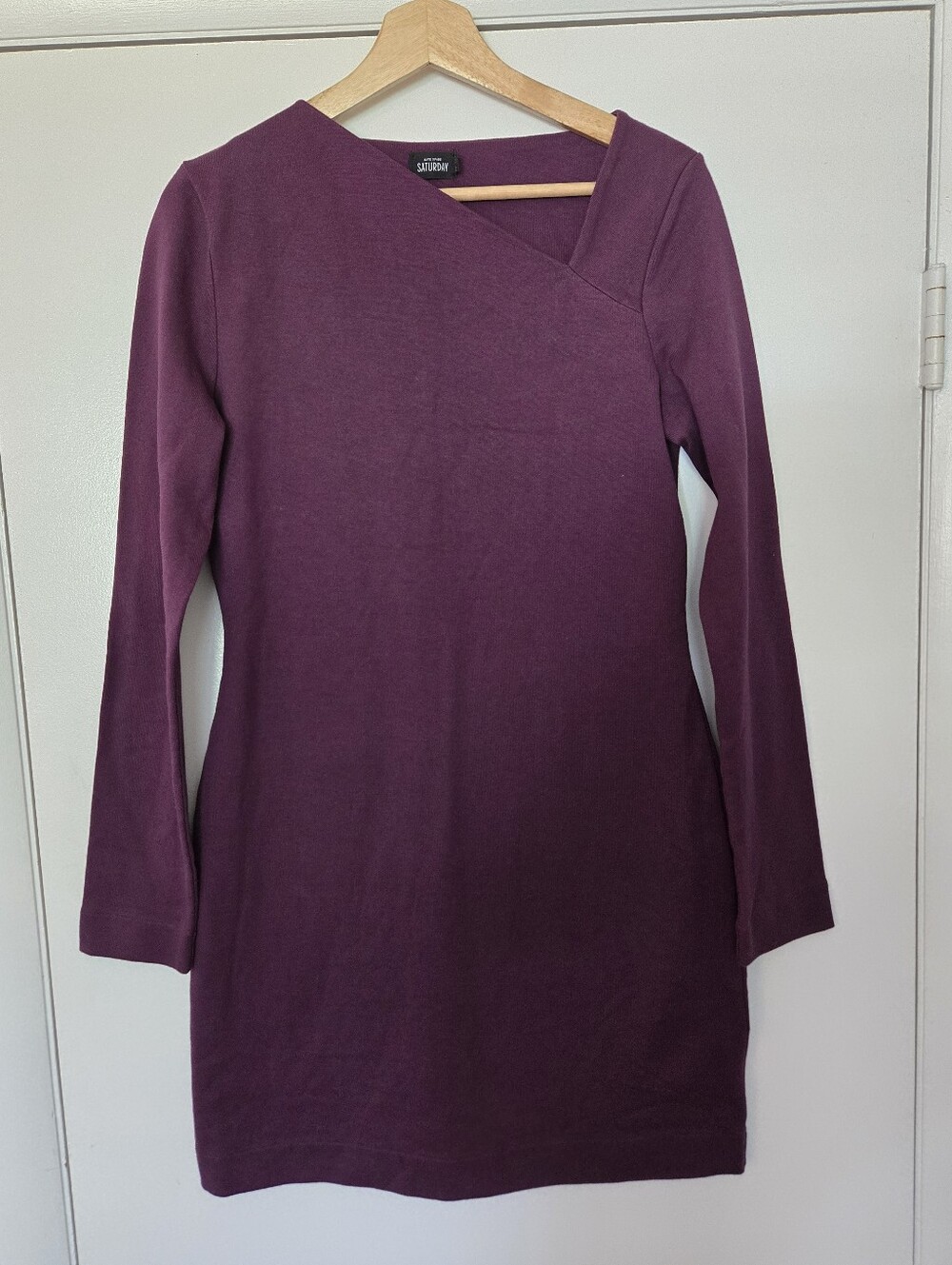 Kate Spade Saturday Purple 100% Cotton Long Sleeve Dress Size M